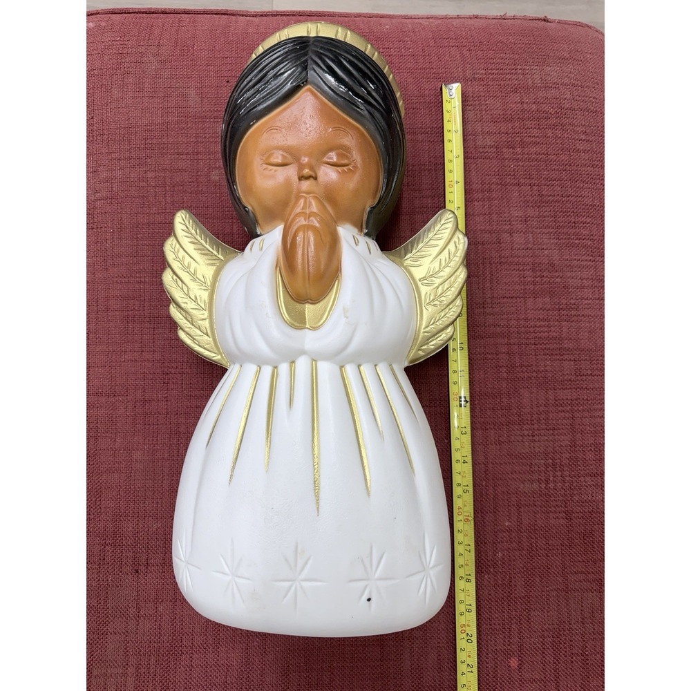 Nativity Angel Praying Blow Mold Christmas Tabletop Light Up Decor